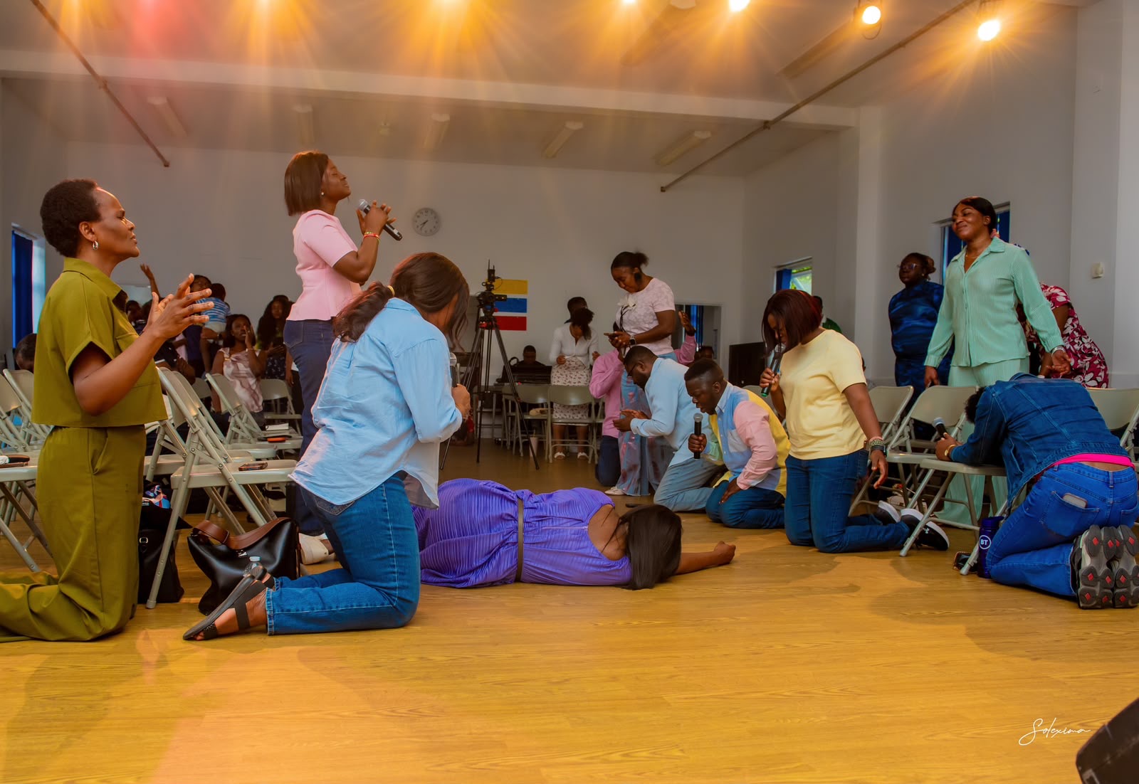 Worshippers at a previous Psalms Praise and Prophecies gathering